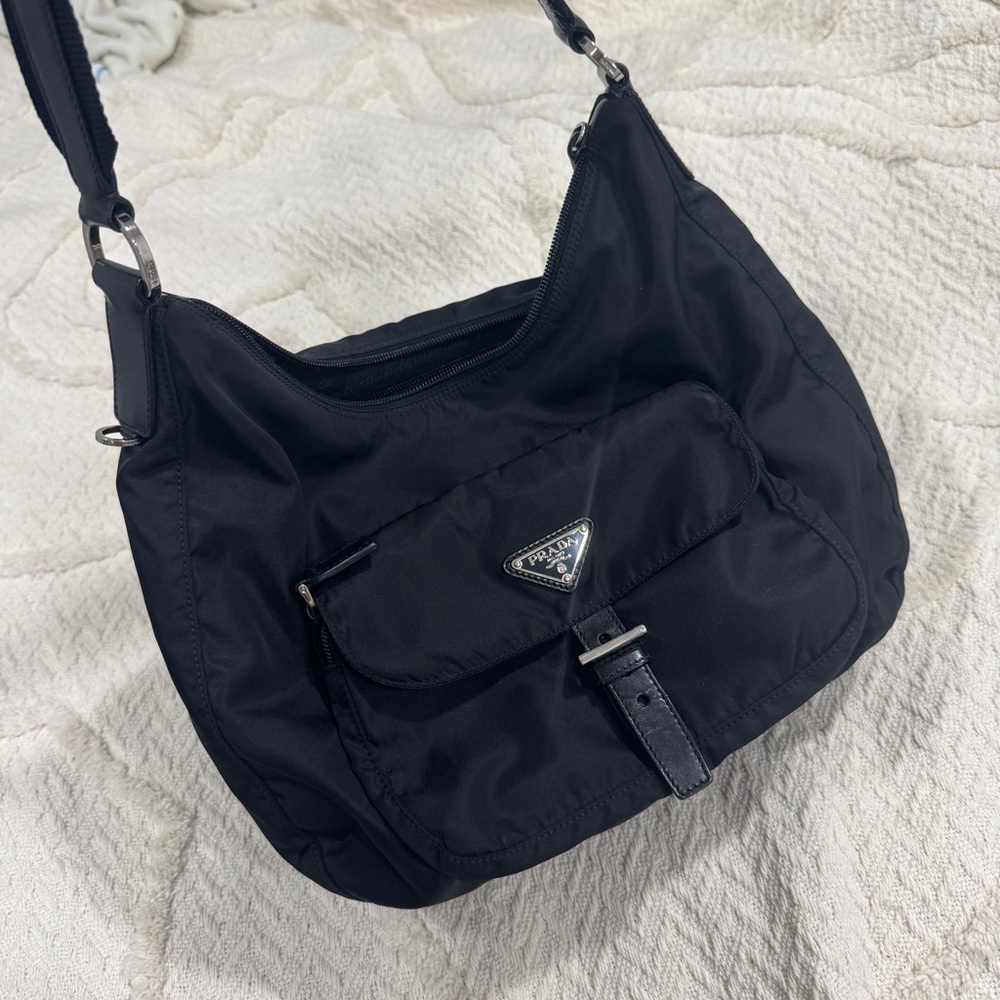 Prada nylon hobo bag (rare design)